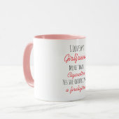 Liebe meine Freundin lustig Mug Tasse (Vorderseite Links)