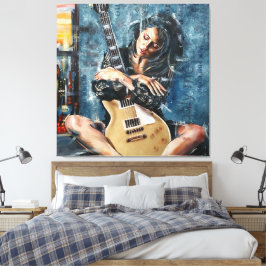 Liebe Meine Gitarre Leinwanddruck