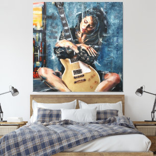 Liebe Meine Gitarre Leinwanddruck