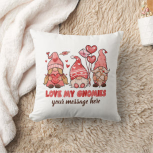 Liebe meine Gnomen Personalisiert Valentine Kissen