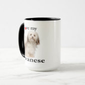 Liebe meine Havanese Tasse (Vorderseite Links)