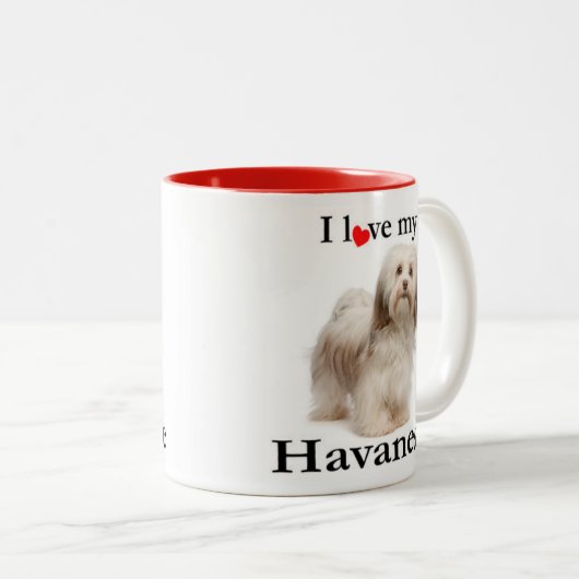 Liebe meine Havanese Tasse (VorderseiteRechts)