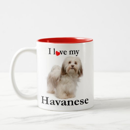 Liebe meine Havanese Tasse (Links)