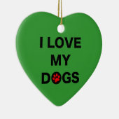 Liebe meine Hunde (b) Keramikornament (Rechts)