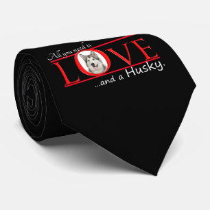 Liebe Meine Husky-Krawatte Krawatte