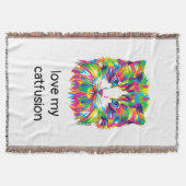 Liebe Meine Katfusionskatzenklatsche Fleece Katzen Decke (Vorderseite)
