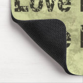 Liebe meine Katze Mousepad (Ecke)