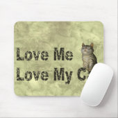 Liebe meine Katze Mousepad (Mit Mouse)
