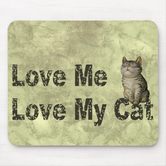 Liebe meine Katze Mousepad (Vorne)