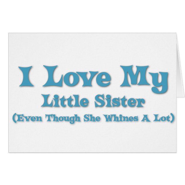 Liebe meine kleine Schwester (Vorderseite (Horizontal))