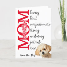 Liebe meine Mama... Muttertagskarte vom Hund