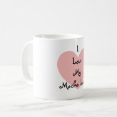 Liebe Meine Mocha Latte-Kaffee-Tasse Kaffeetasse (Vorderseite Links)