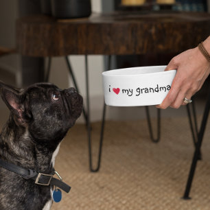 Liebe meine Oma Food Funny Spaß Hund Haustier Napf