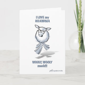 Liebe meine Oma Wolle, Wollust viel! Karte