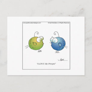 Liebe MEINE PEEPS! Postkarte bis April McCallum