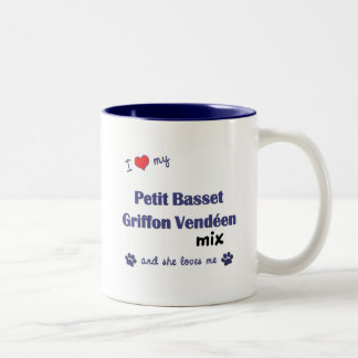 Liebe meine Petit Dachshund Griffon Vendeen Zweifarbige Tasse