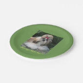 Liebe meine Platte Shih Tzu Pappteller (Schrägansicht)