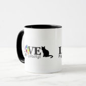 LIEBE meine Polydactyl Tasse (Vorderseite Links)