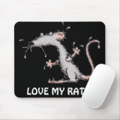 LIEBE MEINE RATTE!!! MOUSEPAD - NIEDLICH!!! (Mit Mouse)