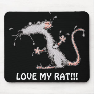LIEBE MEINE RATTE!!! MOUSEPAD - NIEDLICH!!!