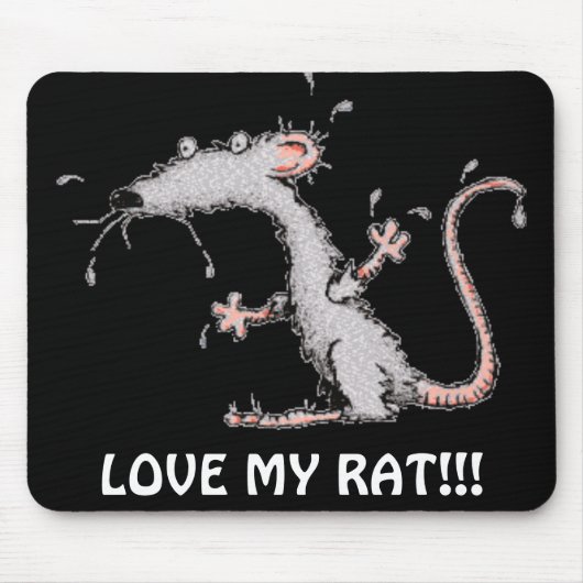 LIEBE MEINE RATTE!!! MOUSEPAD - NIEDLICH!!! (Vorne)