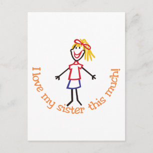 Liebe Meine Schwester Postkarte