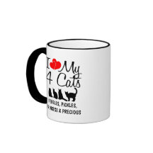 Liebe meine vier Katzen