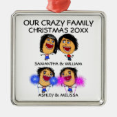 Liebe Meine zwei Töchter Cartoon Weihnachtsschmuck (Vorne)