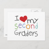 Liebe Meine zweiten Grade Postkarte (Vorne/Hinten)