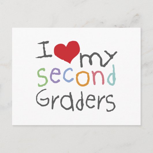 Liebe Meine zweiten Grade Postkarte (Vorderseite)