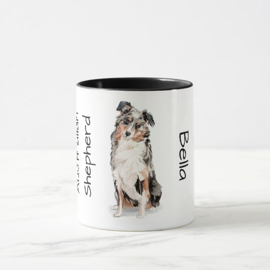 Liebe meinen Australian Shepherd Tasse (Zentrum)