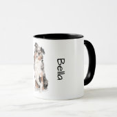 Liebe meinen Australian Shepherd Tasse (VorderseiteRechts)