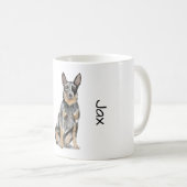 Liebe meinen Blue Heeler Kaffeetasse (VorderseiteRechts)