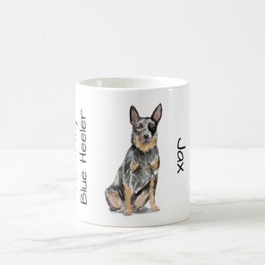 Liebe meinen Blue Heeler Kaffeetasse (Mittel)