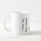 Liebe meinen Blue Heeler Kaffeetasse (Links)