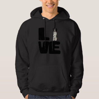 Liebe meinen Border Collie Hund Hoodie