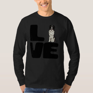 Liebe meinen Border Collie Hund T-Shirt