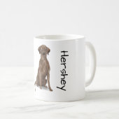 Liebe meinen Chocolate Lab Kaffeetasse (VorderseiteRechts)