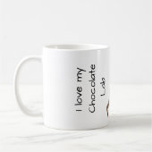 Liebe meinen Chocolate Lab Kaffeetasse (Links)