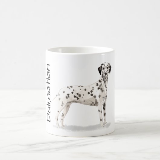 Liebe meinen Dalmatiner  Kaffeetasse (Mittel)