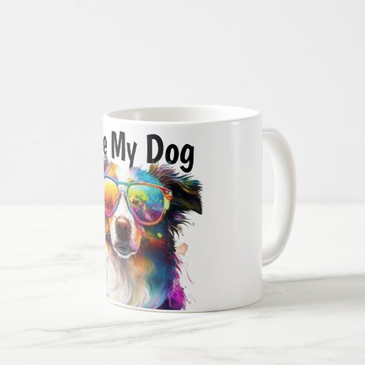 Liebe meinen Hund Tasse (VorderseiteRechts)