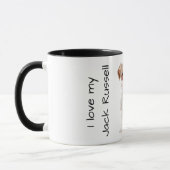 Liebe meinen Jack Russell  Tasse (Links)
