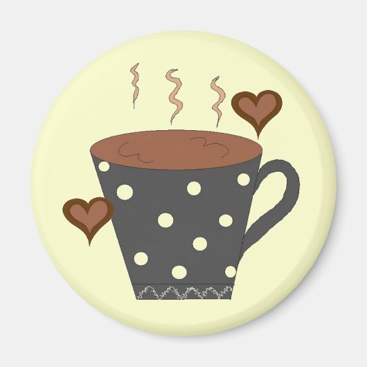 Liebe meinen Kaffee... Magnet (Vorne)