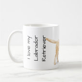 Liebe meinen Labrador Retriever   Kaffeetasse (Links)