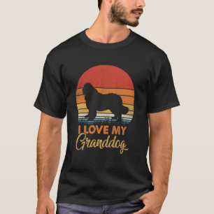 Liebe meinen Newfoundländer-Enkelhund Großeltern T-Shirt