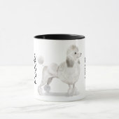 Liebe meinen Pudel (weiß) Tasse (Zentrum)