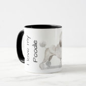Liebe meinen Pudel (weiß) Tasse (Vorderseite Links)