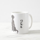 Liebe meinen schwarzen Labradors Kaffeetasse (VorderseiteRechts)