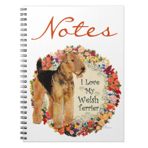 Liebe meinen Welsh Terrier Notizblock