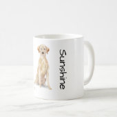 Liebe meinen Yellow Lab Kaffeetasse (VorderseiteRechts)